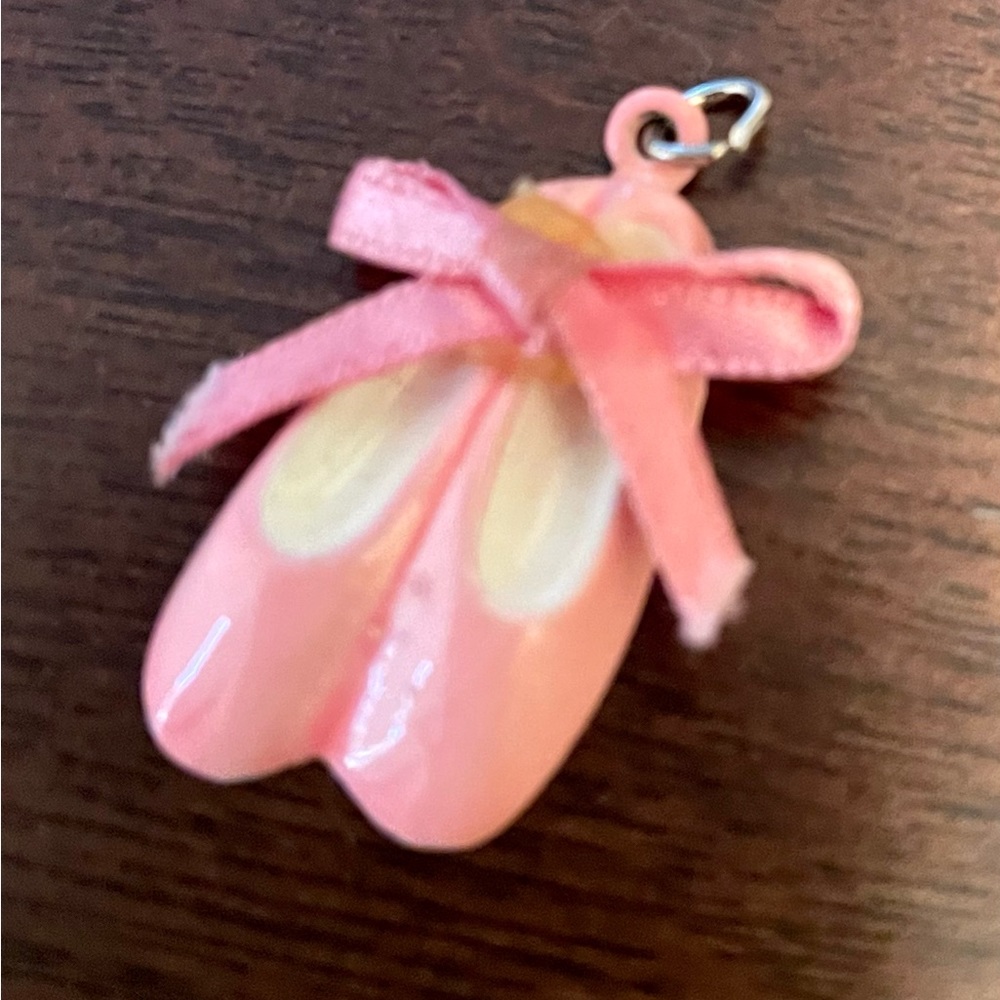 Ballet shoe charm for necklace
